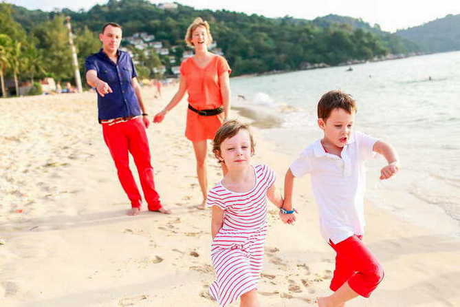 family beach photo shoot session by Krabi and Koh Yao photographer